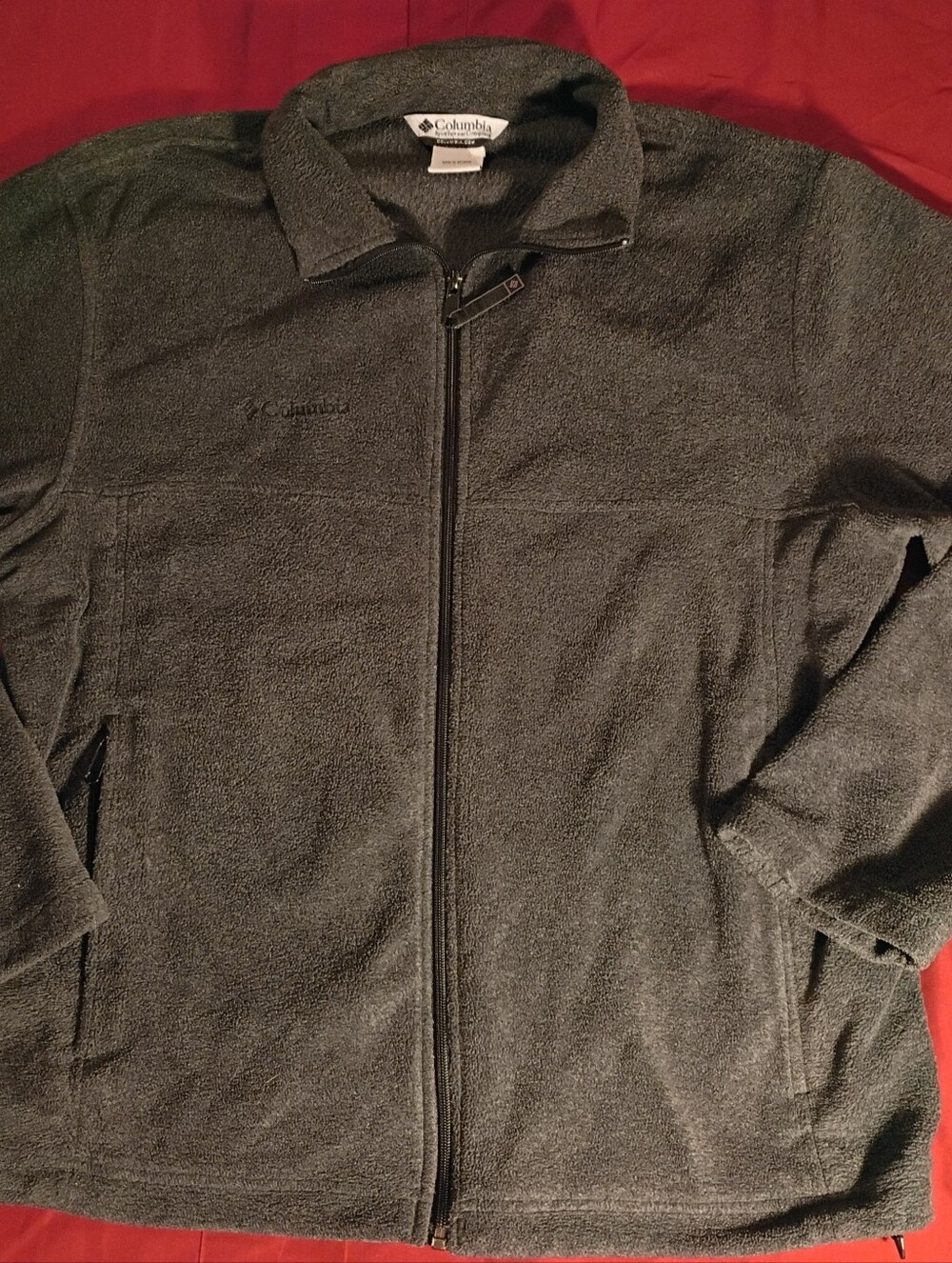 Columbia Men's Gray Full-Zip Fleece Jacket